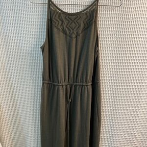2/$15 Womens Olive Green Maxi Dress - Size Medium